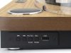 Aiwa LPS-25WD lemezjátszó, 3 sebesség, Bluetooth, USB digitalizálás, FM rádió, beépített hangszóró, fa színben