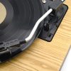 Aiwa LPS-25WD lemezjátszó, 3 sebesség, Bluetooth, USB digitalizálás, FM rádió, beépített hangszóró, fa színben