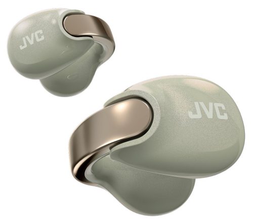JVC HA-NP1T Pearl Edition vezeték nélküli nyitott fülklipsz fülhallgató 24 óra üzemidő, IPX4, gyöngyházfényű olívazöld színben