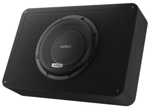 Audison AVBX 10 D4 II kompakt mélynyomóláda 250 mm, 1100 W csúcsteljesítmény, helytakarékos basszus