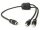 Connection FSF-030.2 RCA Y audio kábel 0,3 m, 2 alj–1 dugó, UCS zajszűréssel
