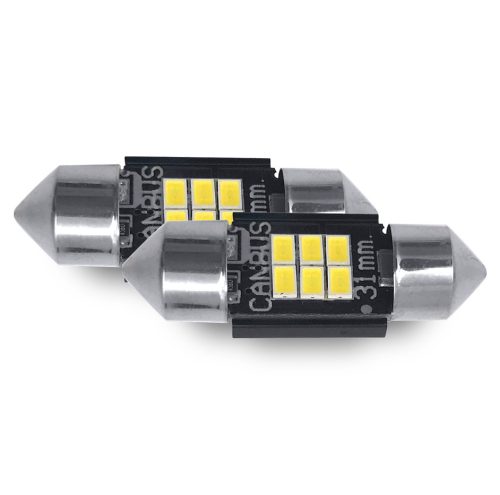 Phonocar 07701 Professzionális LED C5W izzó 31mm, 1,9W, 12V, IP65, tiszta fehér fény, prémium autós világítás