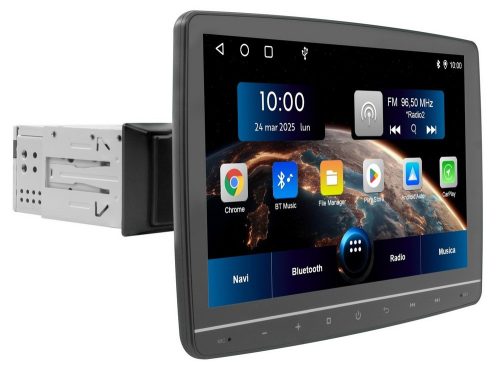 Phonocar VM054 Android 12 autós multimédia 10,1" érintőkijelzővel, vezeték nélküli CarPlay/Android Auto