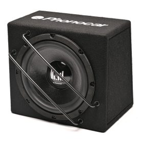   Phonocar 02921 Pémium 200 mm-es kompakt kis méretű autós mélyláda, 420W, passzív fa ház, prémium basszusélmény