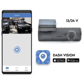   Phonocar VM442 menetrögzítő kamera 2K felbontás, Wi-Fi, GPS, 64GB microSD, kompakt kivitel