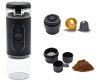 Phonocar 04991 hordozható kávéfőző Nespresso kapszulához és őrölt kávéhoz, autós, 7500 mAh akkumulátorral