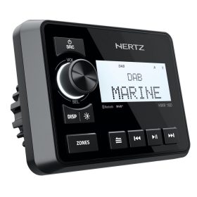   Hertz HMR 18D professzionális DAB+ marine média lejátszó Bluetooth 5.0-val, 2 zónás vezérléssel, IP66 védelemmel