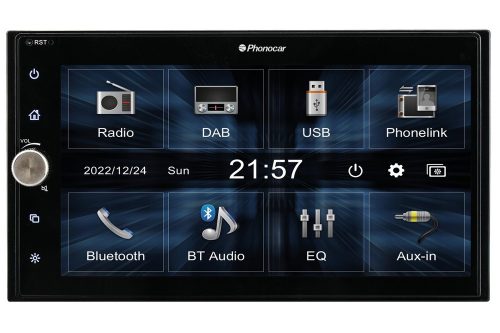 Phonocar VM060 Professzionális 2DIN autós multimédia állomás 6.75" HD érintőkijelzővel, DAB+, Bluetooth, Phonelink