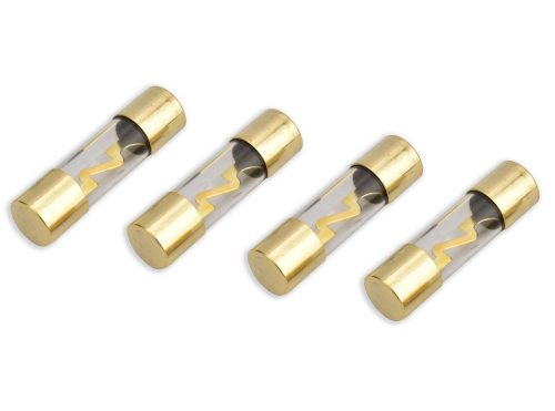 Phonocar 045202 Prémium üveg biztosíték 40A prémium aranyozott végekkel, autóhifi rendszerekhez, 4 db-os csomag