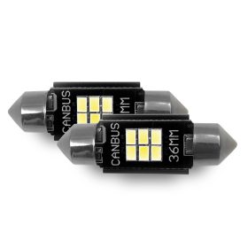   Phonocar 07702 Professzionális LED izzó C5W 36mm 12V IP65, tiszta fehér fény, prémium autós világítás
