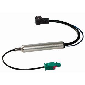   Phonocar 08540 antenna adapter FAKRA–ISO fantomtápos, 45 cm kábel, autós kompatibilitás