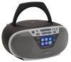 Aiwa BBTU-500DAB/SL hordozható rádió ezüst színben, DAB/FM, Bluetooth, USB, CD-lejátszó