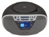 Aiwa BBTU-500DAB/SL hordozható rádió ezüst színben, DAB/FM, Bluetooth, USB, CD-lejátszó