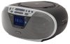 Aiwa BBTU-500DAB/SL hordozható rádió ezüst színben, DAB/FM, Bluetooth, USB, CD-lejátszó