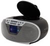 Aiwa BBTU-500DAB/SL hordozható rádió ezüst színben, DAB/FM, Bluetooth, USB, CD-lejátszó