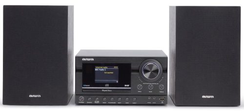 Aiwa MSBTU-900DAB/BK mini hifi torony 2x50W RMS, DAB+, internet rádió, Bluetooth, CD, USB, HDMI ARC, Wifi