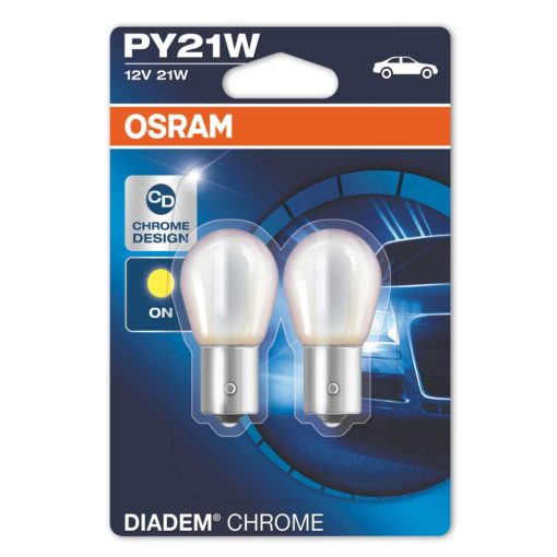 Osram Diadem Chrome PY21W 12V 21W duó csomag - 7507DC-02B