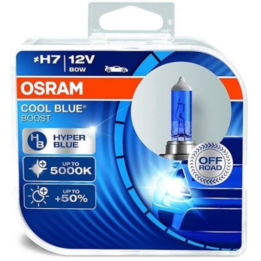 Osram Cool Blue Boost H7 12V 80W autó izzó, duó csomag - 62210CBB-HCB
