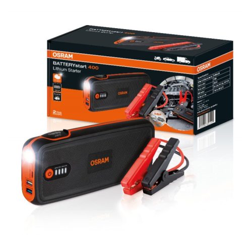 Osram OBSL400 autó indító akkumulátor Lithium Starter, Powerbank 12V 8.0L