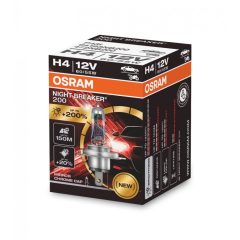   Osram Night Breaker 200 H4 12V 60/55W +200% autó izzó - 64193NB200
