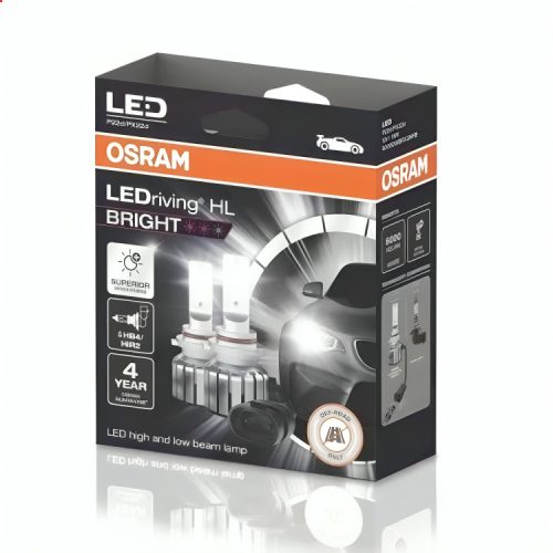 Osram LEDriving HL BRIGHT HB4 / HIR2 12V 19W fényszóró LED - 9006DWBRT-2HFB