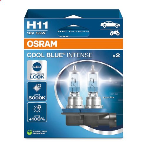 Osram Cool Blue NextGen H11 12V 55W +100% autó izzó (2db-os) - 64211CBN-2HB