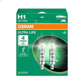   Osram Ultra Life H1 12V 55W autó izzó, duó csomag 64150ULT-2HB
