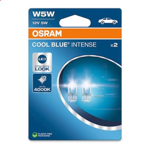 Osram Cool Blue Intense W5W 12V 5W jelzőizzó (2db)-2825CBN-2BL