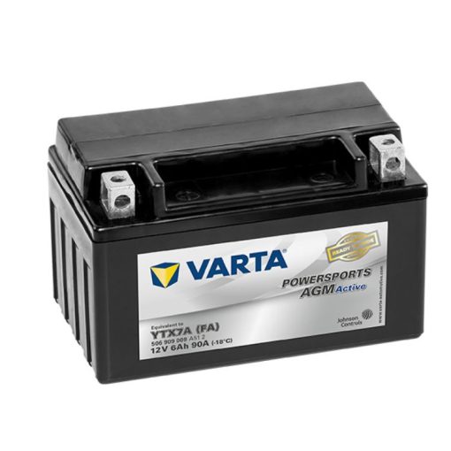 Varta Powersports AGM Active YTX7A-4 / YTX7A-BS 12V 6Ah akkumulátor - 506909