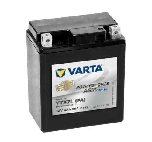 Varta Powersports AGM Active YTX7L-4 / YTX7L-BS 12V 6Ah akkumulátor - 506919