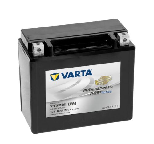 Varta Powersports AGM Active YTX20L-BS 12V 18Ah akkumulátor - 518909