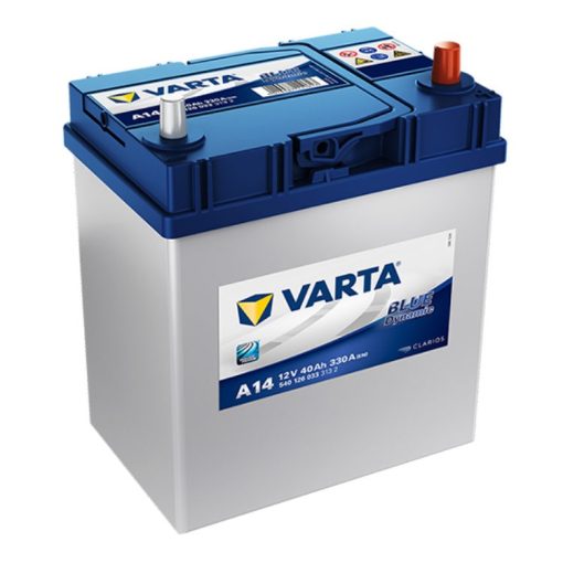 Varta Blue Dynamic 12V 40Ah 330A Jobb+ ázsiai autó akkumulátor (A14) - 540126