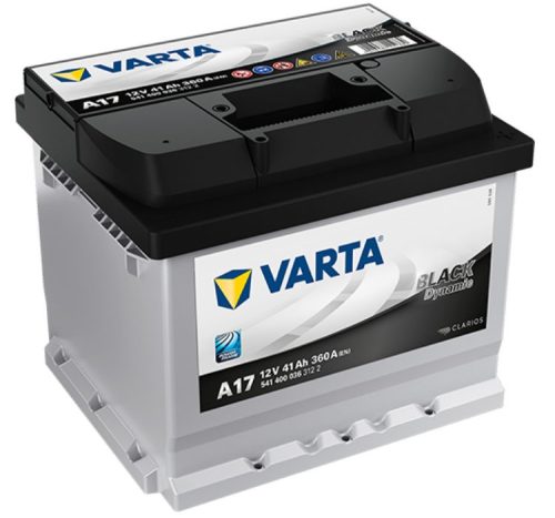 Varta Black Dynamic 12V 41Ah 360A Jobb+ autó akkumulátor (A17) - 541400