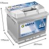Varta Dynamic SLI 12V 44Ah 440A Jobb+ autó akkumulátor (B18)-544402