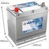 Varta Dynamic SLI 12V 45Ah 300A Bal+ ázsia autó akkumulátor (B24)-545079
