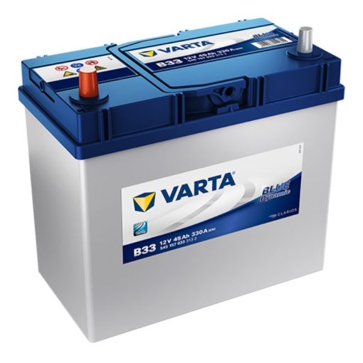 Varta Blue Dynamic 12V 45Ah 330A Bal+ ázsiai autó akkumulátor (B33) - 545157