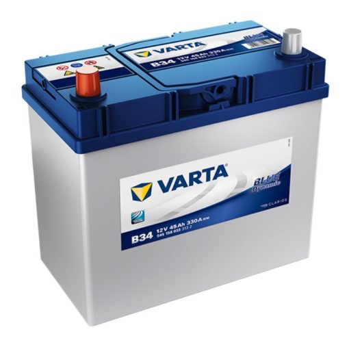 Varta Blue Dynamic 12V 45Ah 330A Bal+ ázsiai autó akkumulátor (B34) - 545158