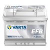 Varta Dynamic EFB 12V 50Ah 550A Jobb+ autó akkumulátor (N50)-550500