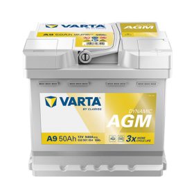   Varta Dynamic AGM 12V 50Ah 540A Jobb+ autó akkumulátor (A9) - 550901