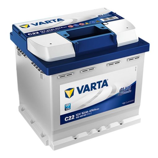 Varta Blue Dynamic 12V 52Ah 470A Jobb+ autó akkumulátor (C22) - 552400