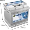 Varta Dynamic SLI 12V 54Ah 530A Jobb+ autó akkumulátor (C30)-554400