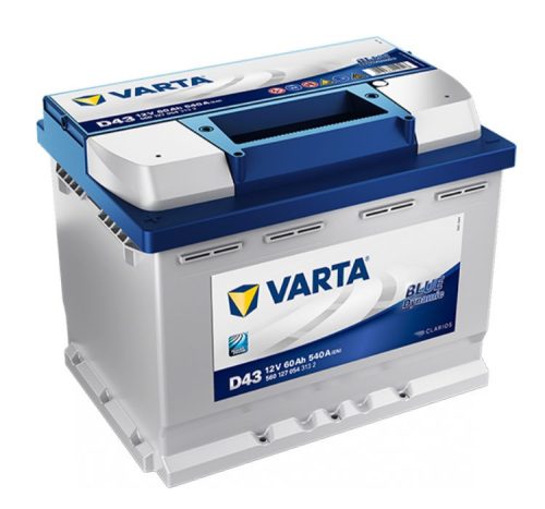 Varta Blue Dynamic 12V 60Ah 540A Bal+ autó akkumulátor (D43) - 560127