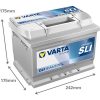 Varta Dynamic SLI 12V 61Ah 600A Jobb+ autó akkumulátor (D21)-561400