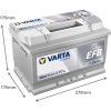 Varta Dynamic EFB 12V 65Ah 650A Jobb+ autó akkumulátor (D54)-565500