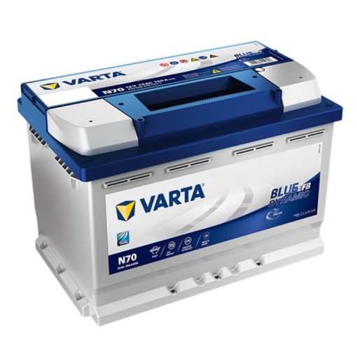 Varta Blue Dynamic EFB 12V 70Ah 760A Jobb+ autó akkumulátor (N70) - 570500