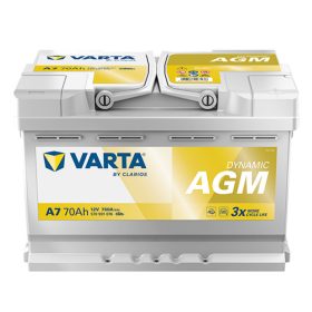   Varta Dynamic AGM 12V 70Ah 760A Jobb+ autó akkumulátor (A7) - 570901