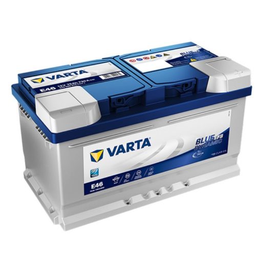 Varta Blue Dynamic EFB 12V 75Ah 730A Jobb+ autó akkumulátor (E46) - 575500