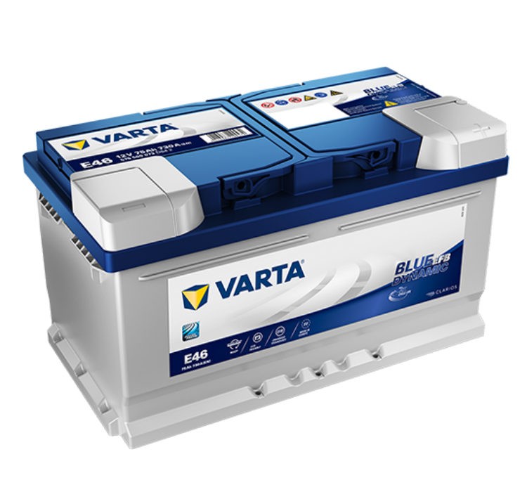 Varta Blue Dynamic EFB 12V 75Ah 730A Jobb+ autó akkumulátor