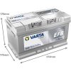 Varta Dynamic EFB 12V 75Ah 730A Jobb+ autó akkumulátor (E46)-575500